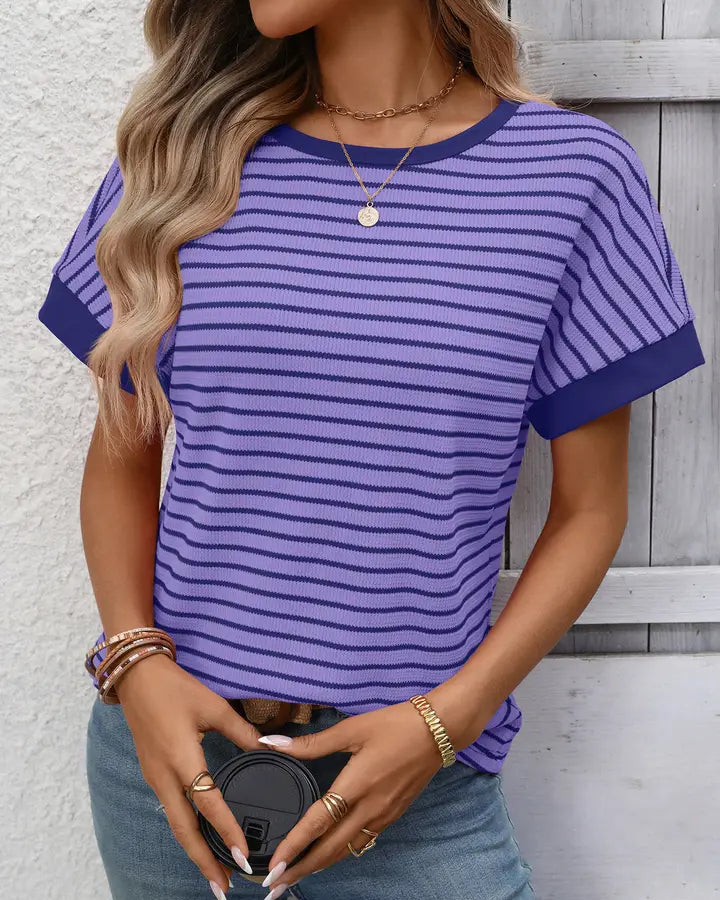 Striped Knit Tee