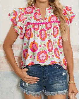 Folded Vneck Top