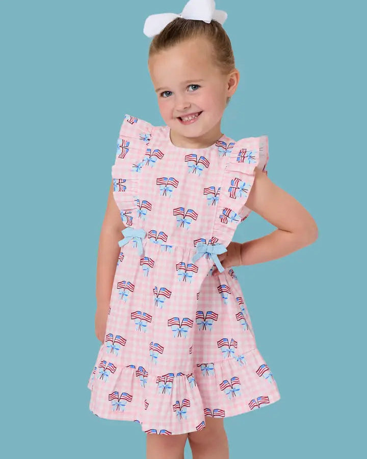 Ruffle Flag Dress