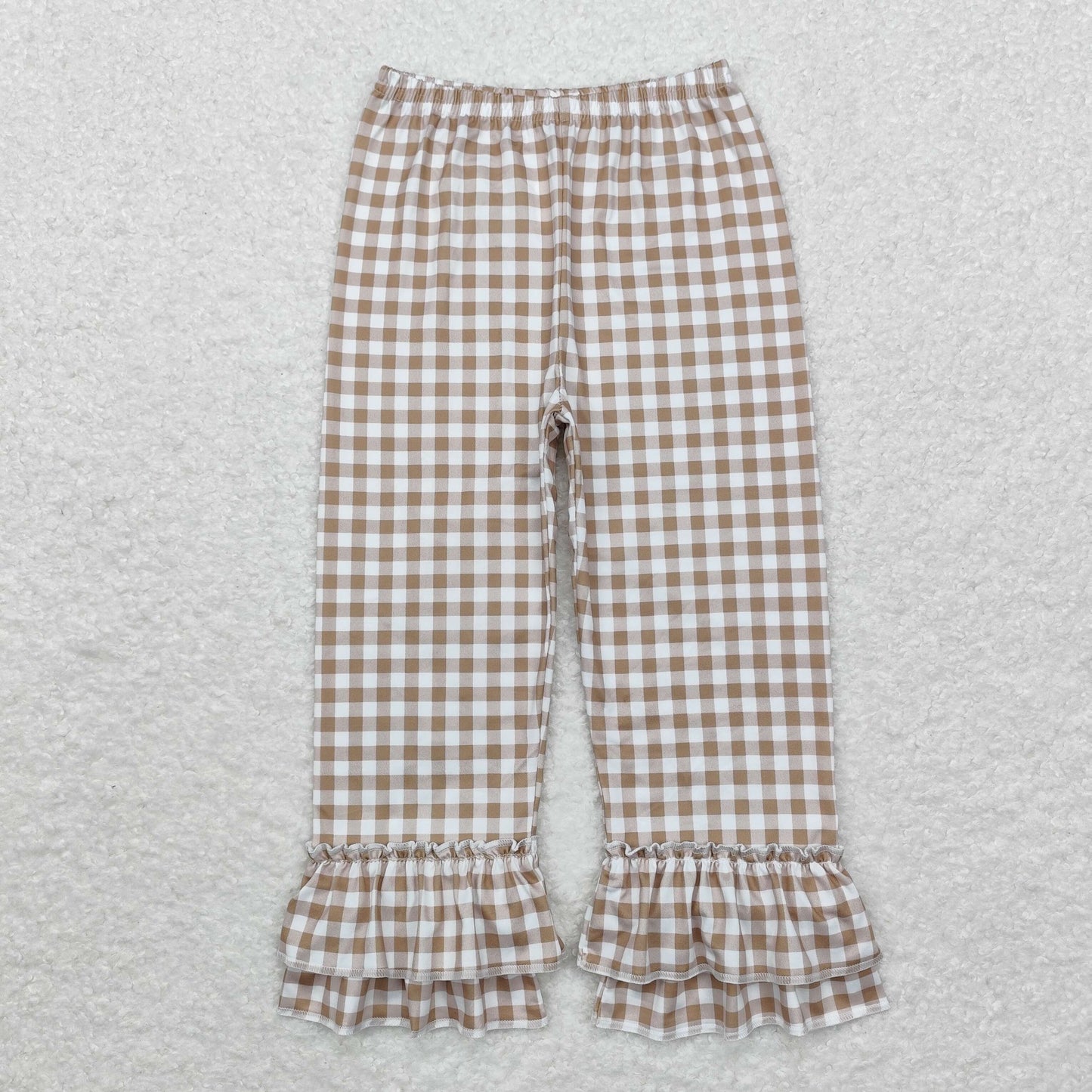 Plaid Ruffle Pants