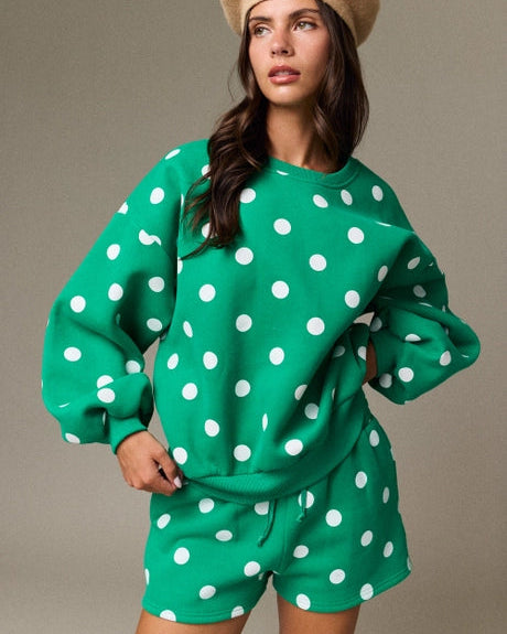 Polka-Dot Fleece Set