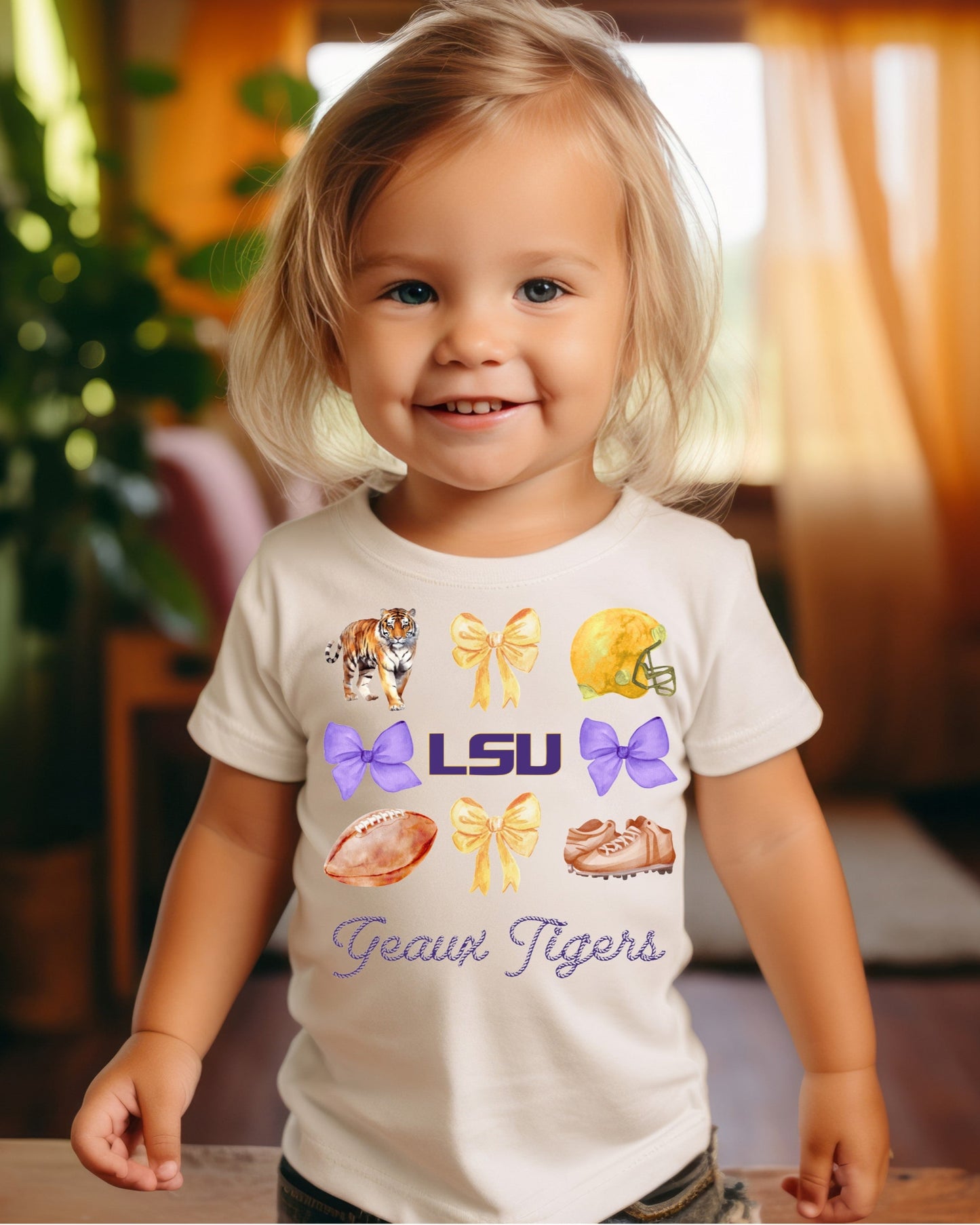 Geaux Tigers Rope Cr Tod. Tee