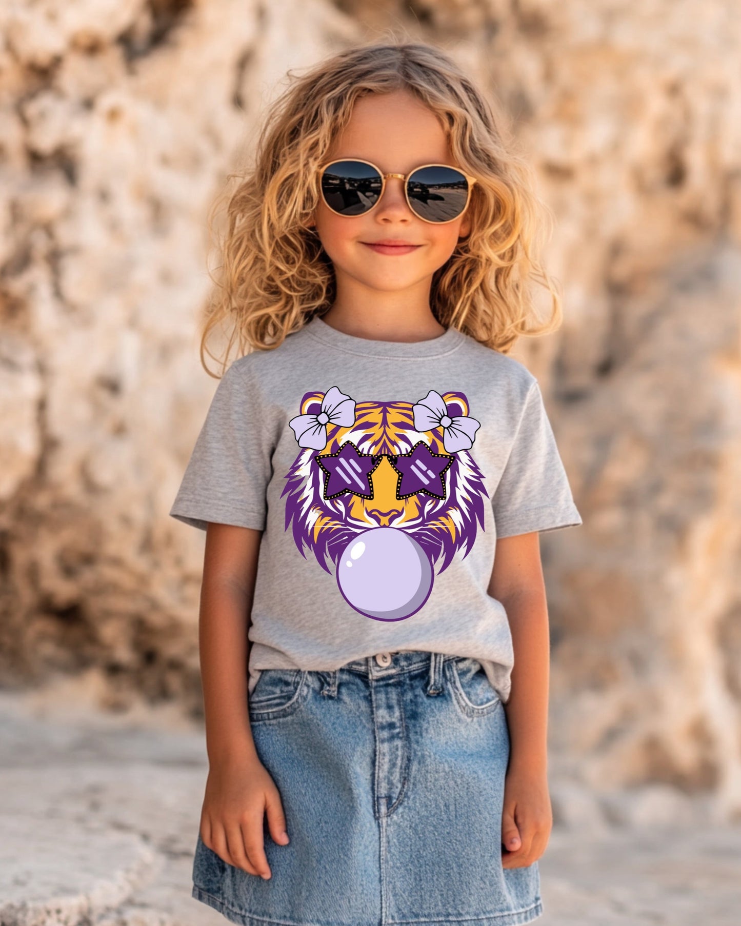 Tiger Bubble Tod. Gray Tee