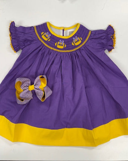 Smocked Football Dress