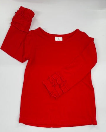 Long sleeve Ruffle Cuff Tee
