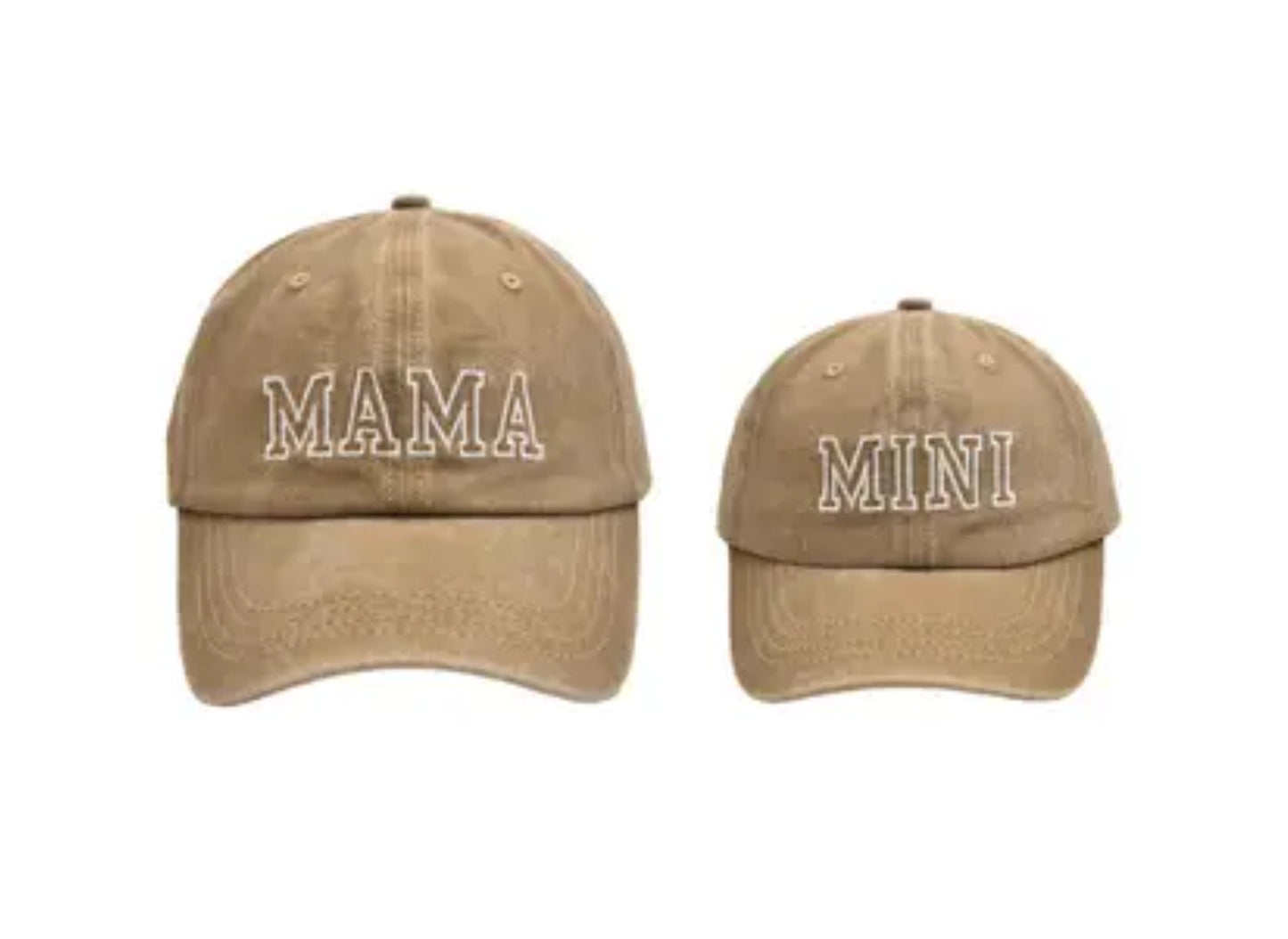 Mama and Mini Brown Hats