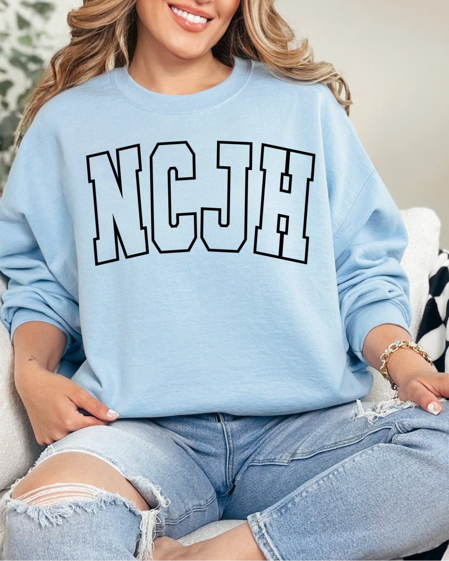 NCJH Black Puff Sweatshirt