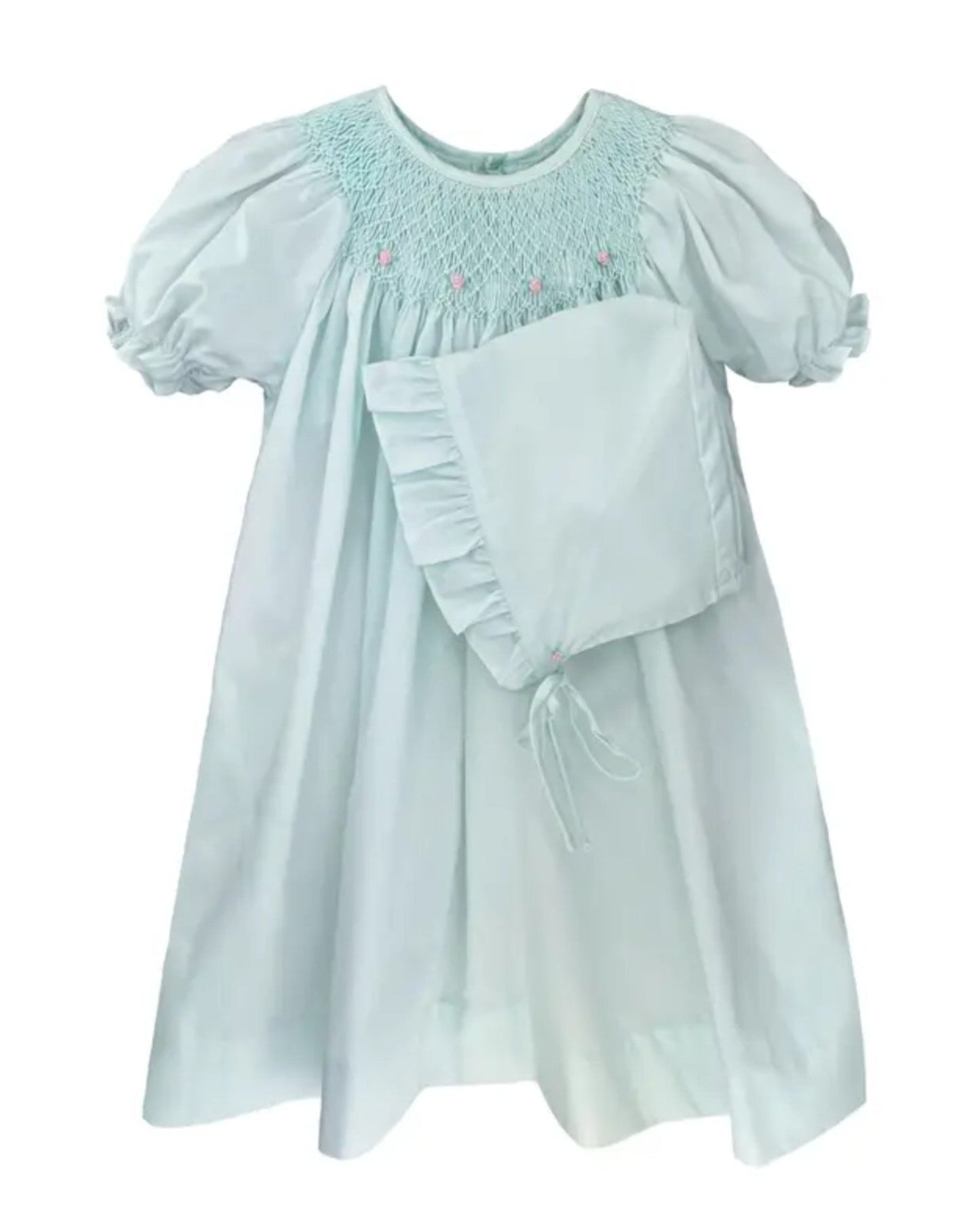 Mint Smocked Dress