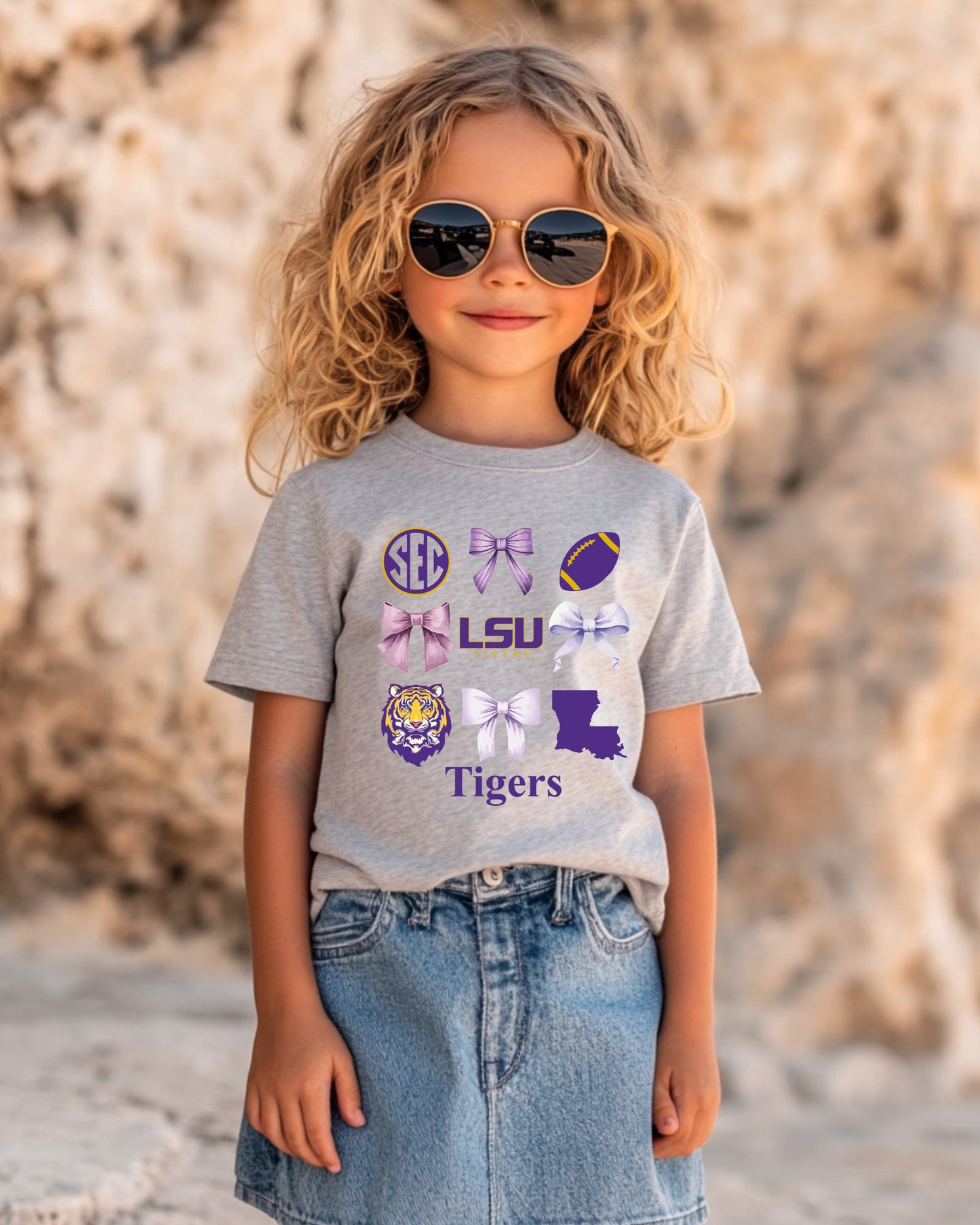LSU Bows Tigers Toddler Tee