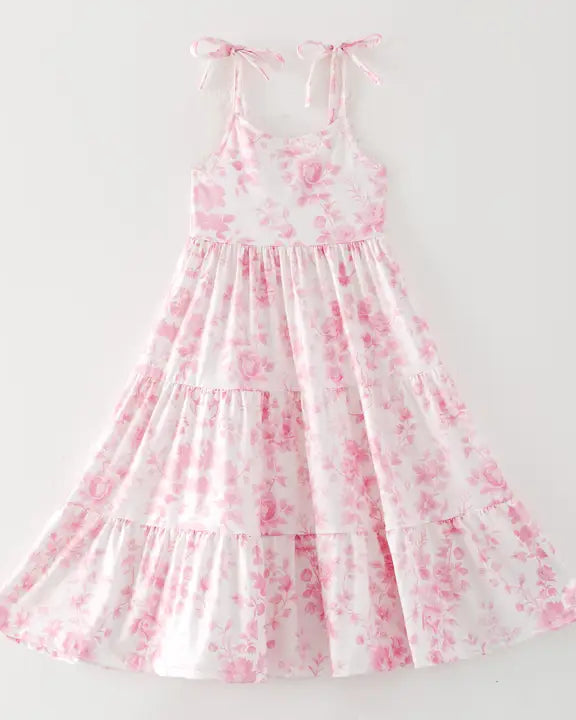 Pink Foral Maxi Dress