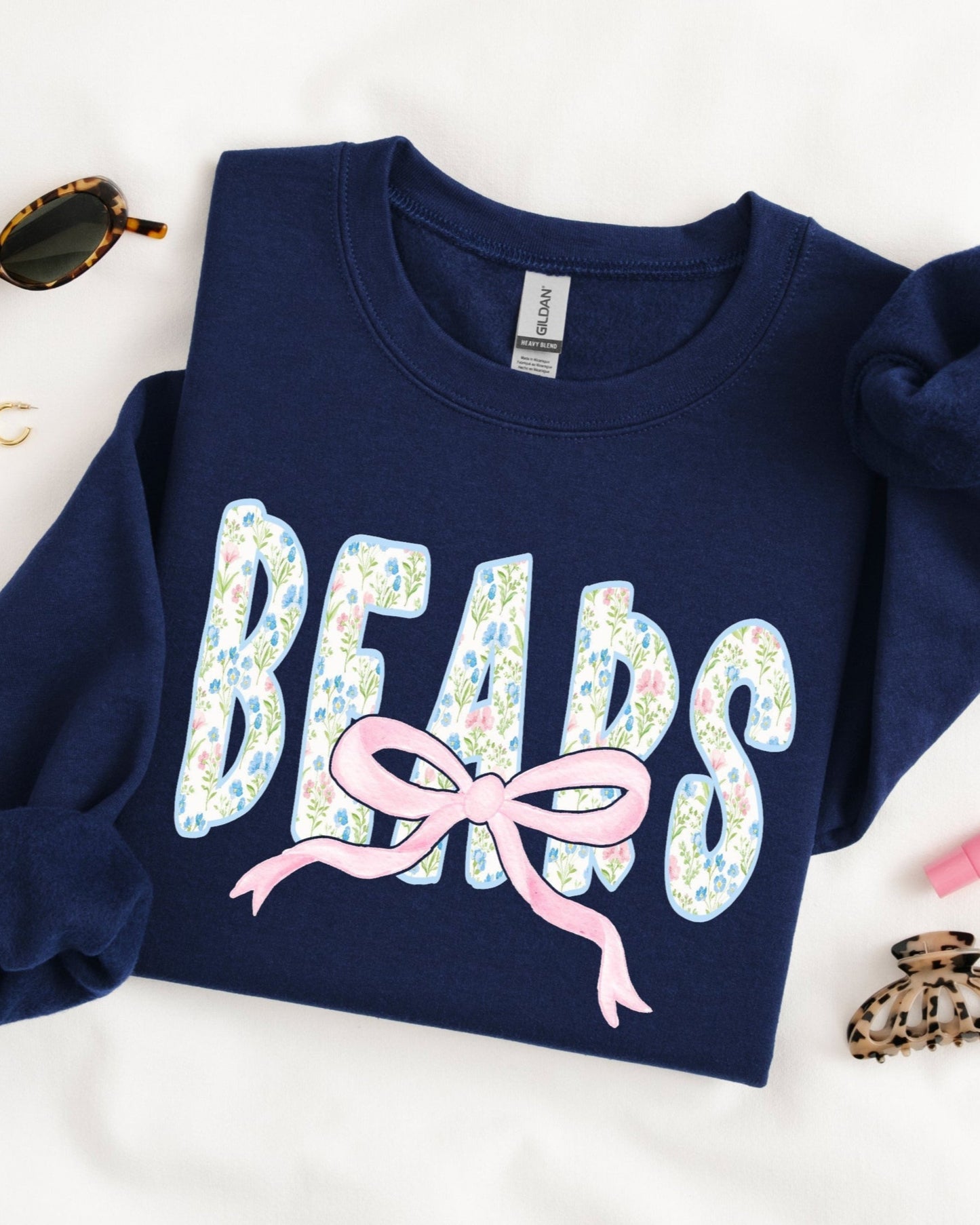 Bears Floral Navy Sweatshirt