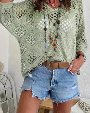 Boho V-Neck Top