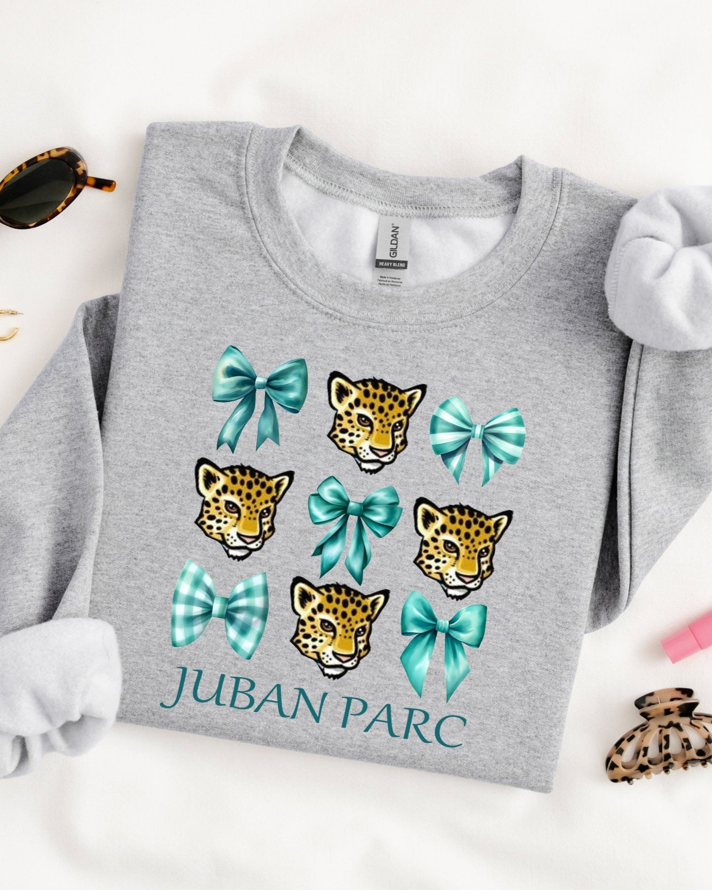 Juban Parc Bows Gray Sweatshirts