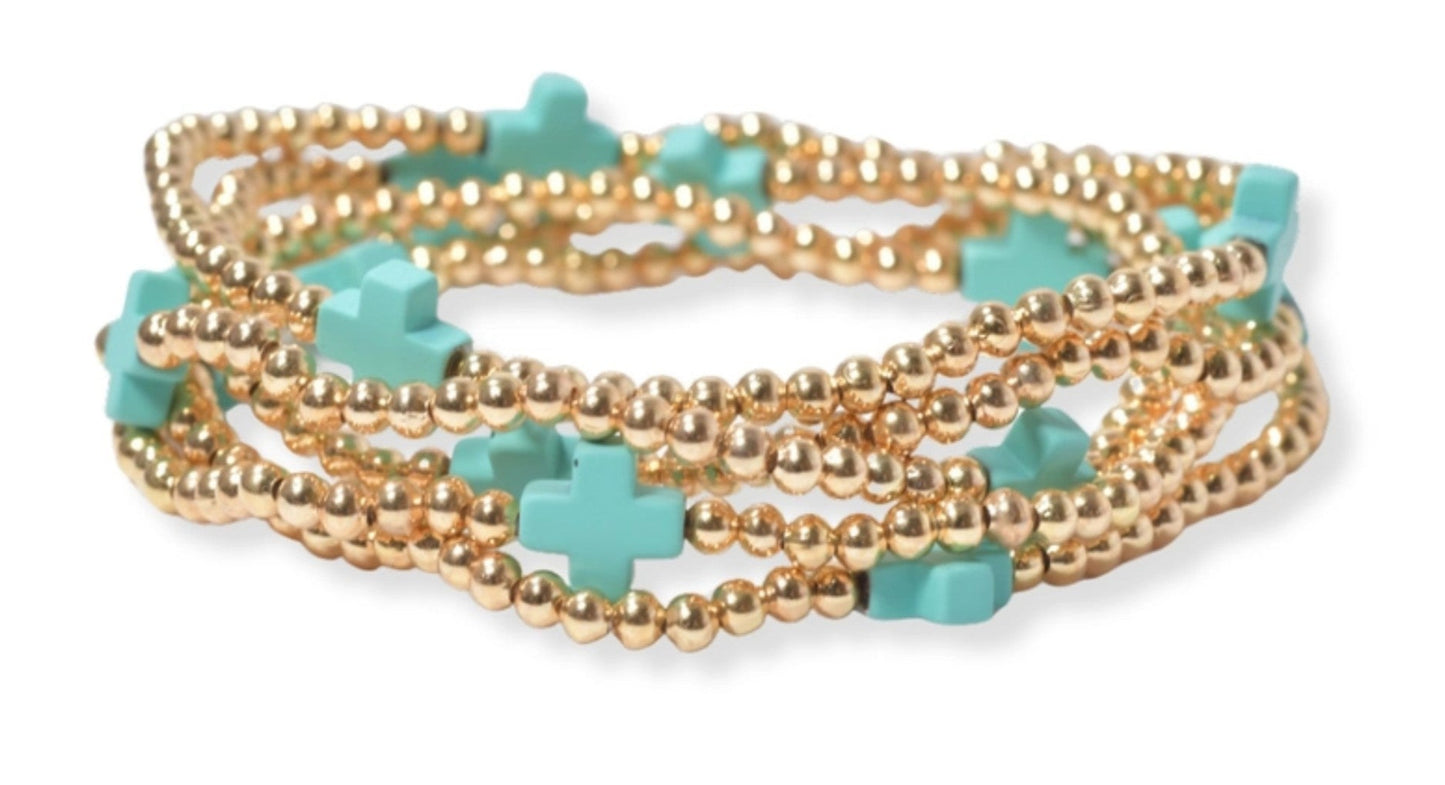 Tourq. Cross Ball Bracelet