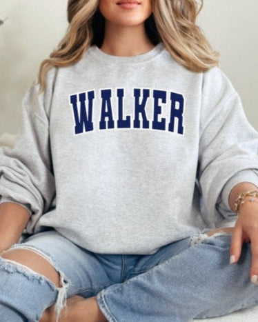Walker Varsity Adult Ash Sweatshirt