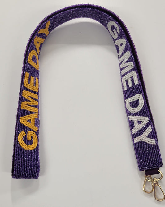 Game Day Purple Purse Strap