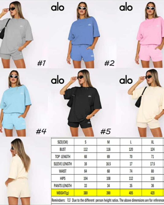 Inspired ALO Shortsleeve Set