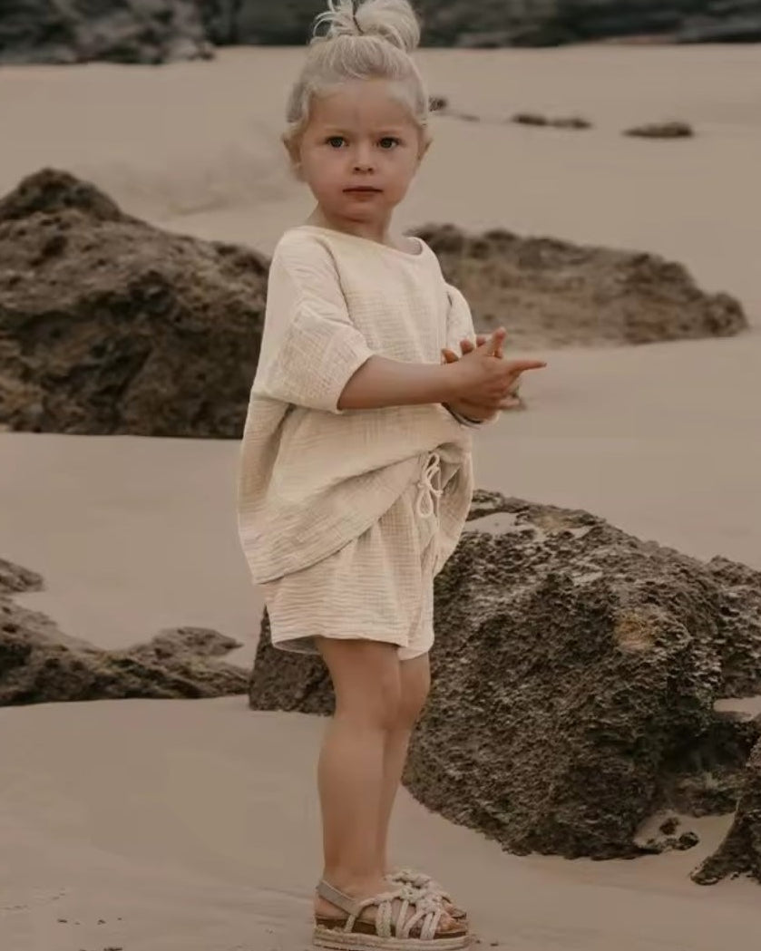 Oversized Muslin ShortSet