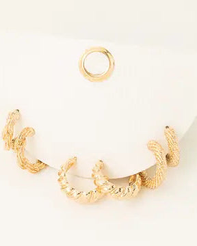 Twisted Hoops Set