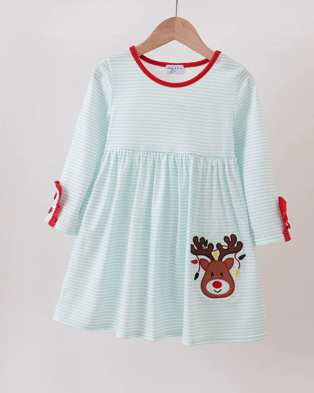 Blue Deer App. Dress