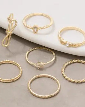 7 Piece Ring Set