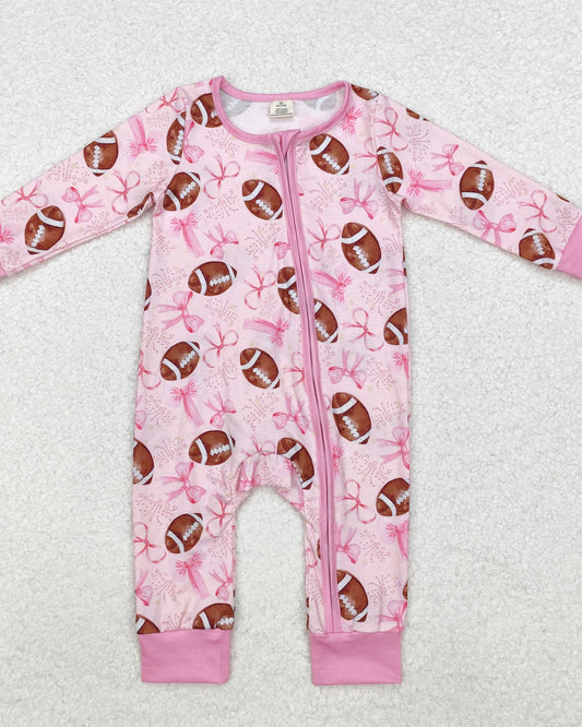 Bow Football Romper