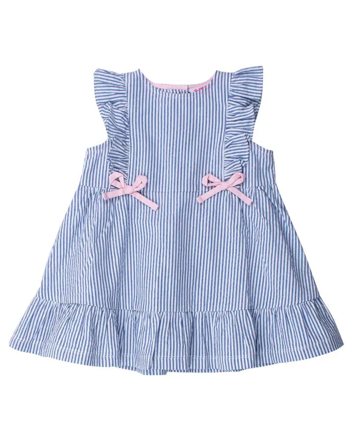 Blue Seersucker Dress
