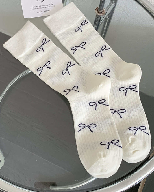 Bow Knot Crew Sock