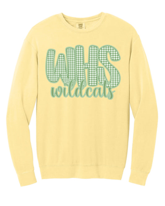 Whs Green Gingham Comfort Colors