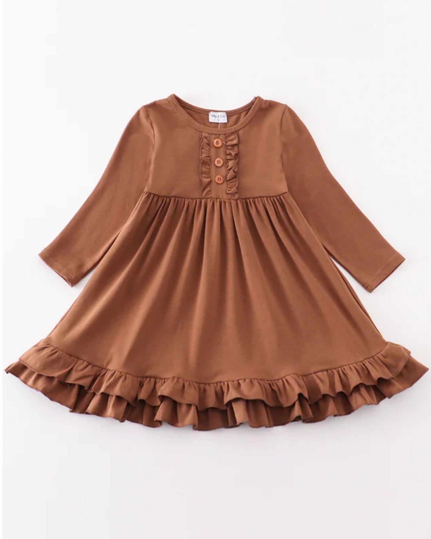 Chocolate Ruffle Dress
