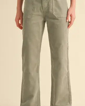 Green Straight Leg Pants