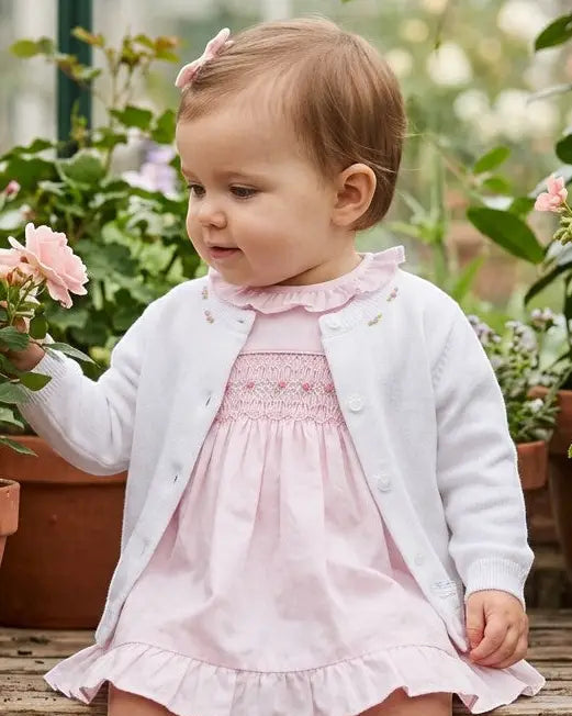 Smocked Baby Girl Cardigan