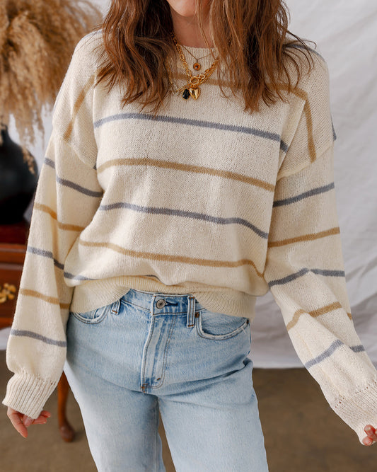 Multi Color Stripe Sweater