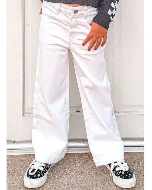 White Wide Leg Jeans