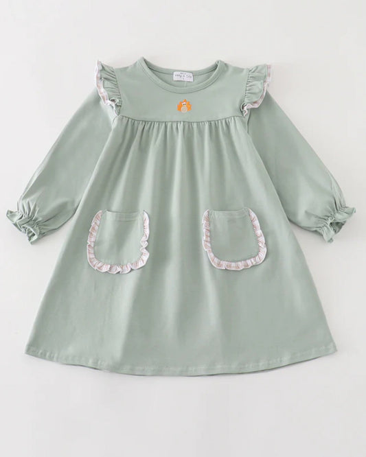 Turkey Emb Pocket Dress