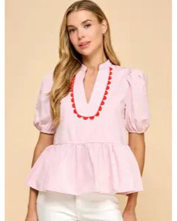 Pink Zigzag Top