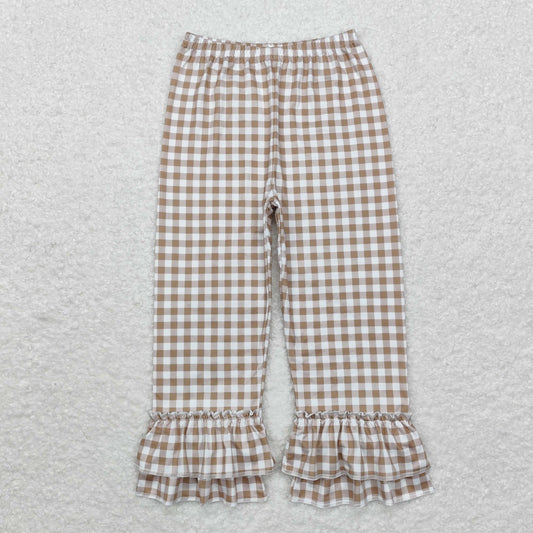 Plaid Ruffle Pants