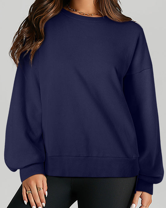 Navy High Low Sweatshirt
