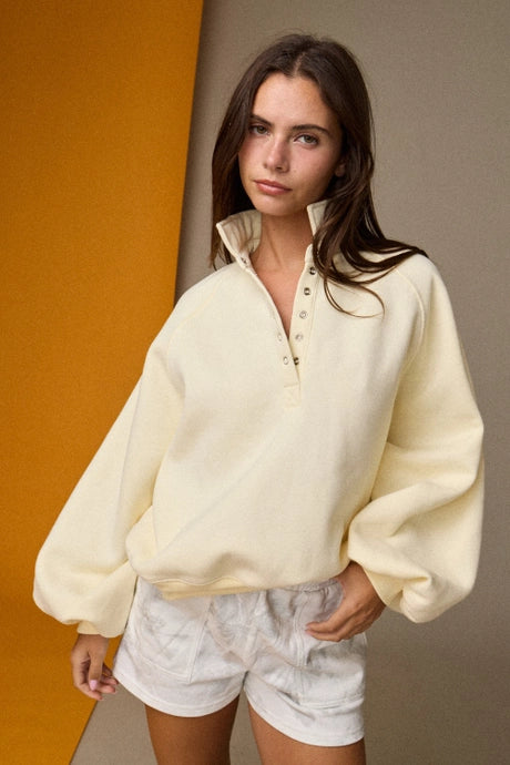 Snap Collar Sweatshirt