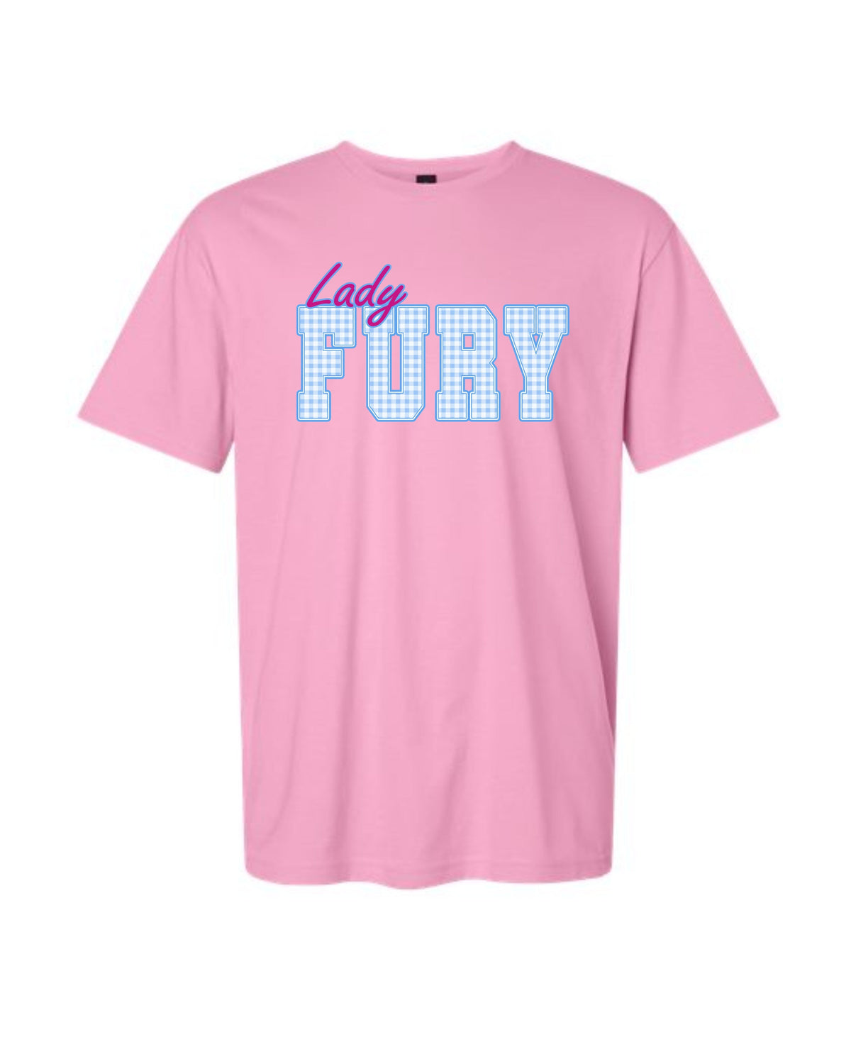 LF Lt. Pink Blue Ging Tee