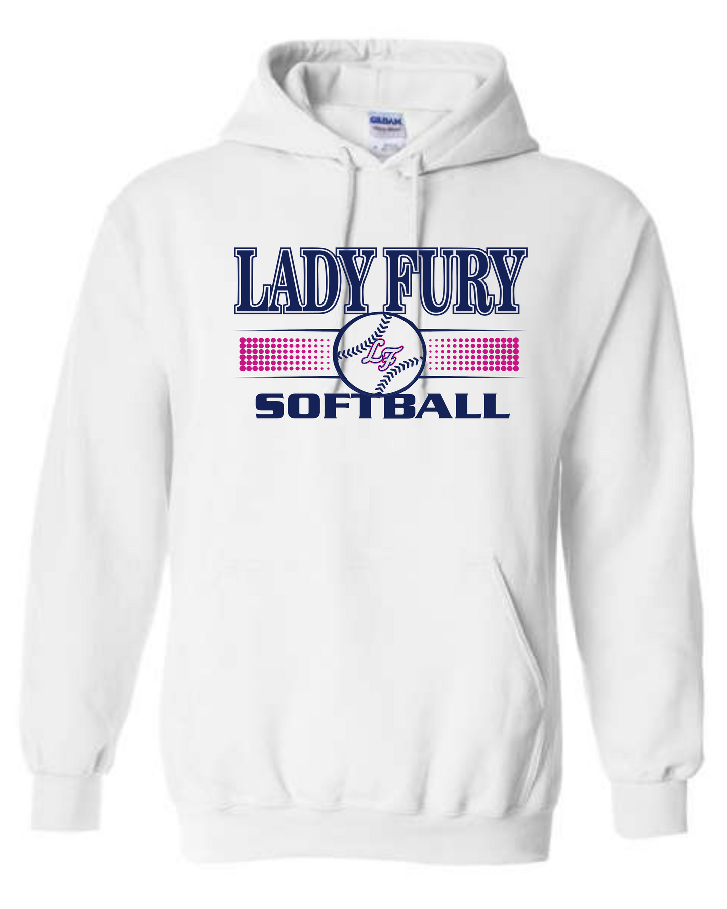 LF Fade White Hoodie