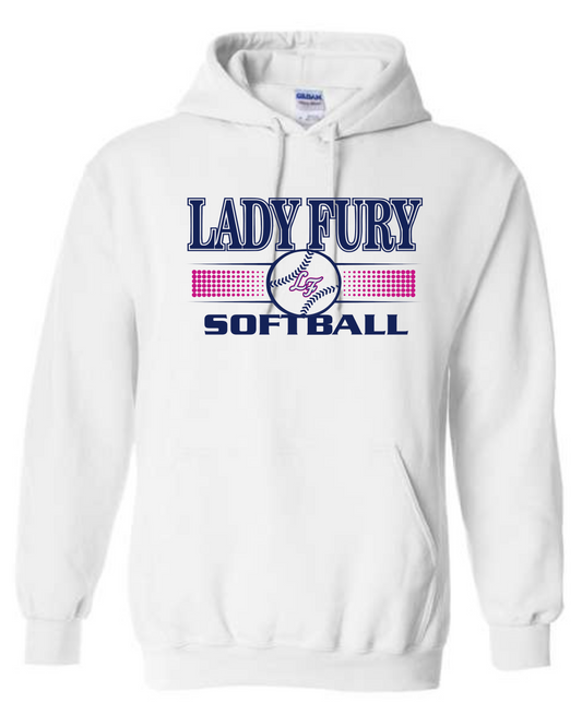 LF Fade White Hoodie