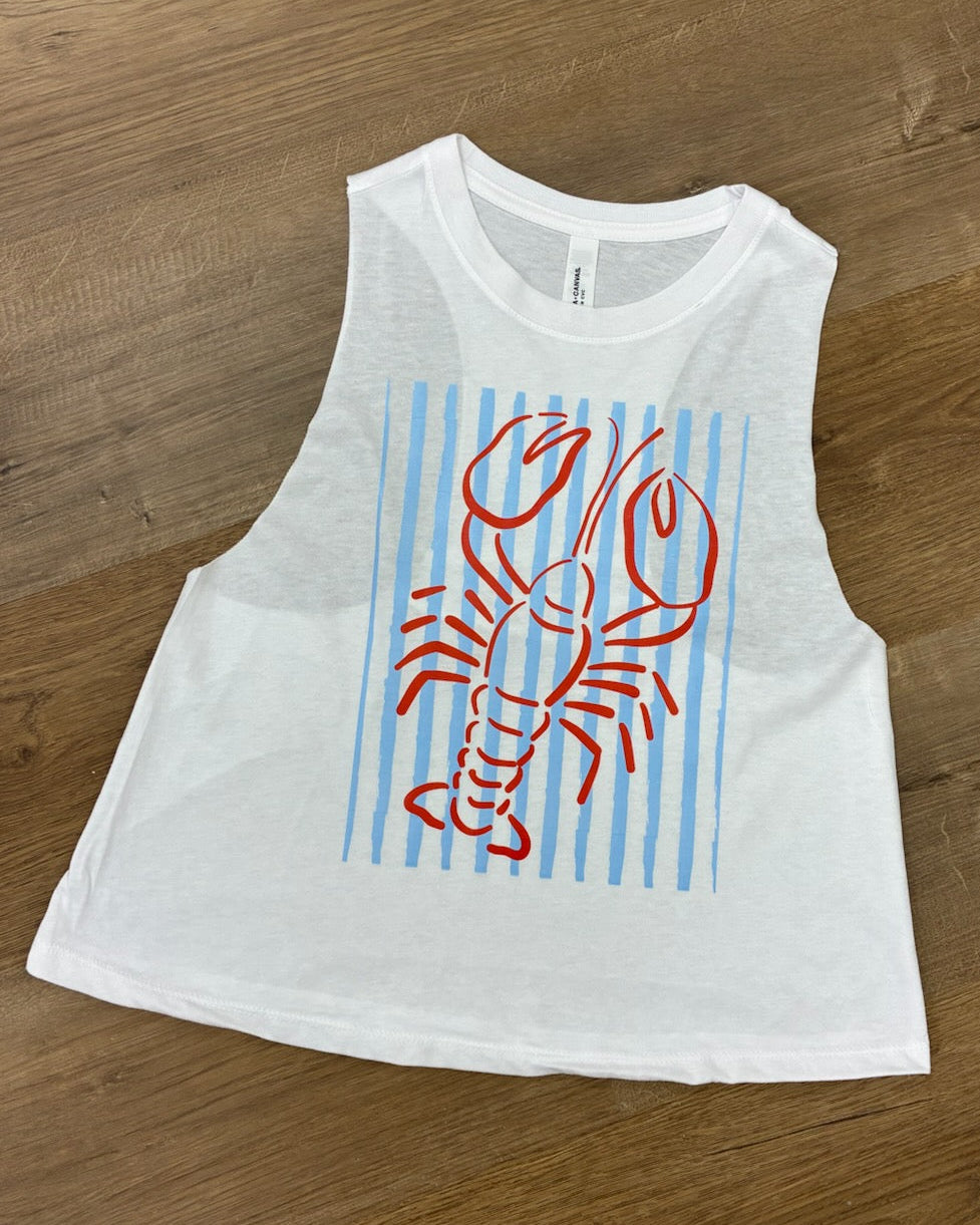 Stripe Crawfish Racer Back Tank