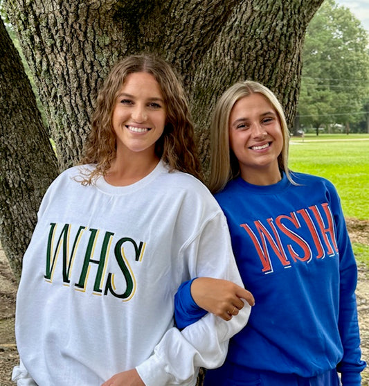 WSJH Embroidered Adult Royal Sweatshirt