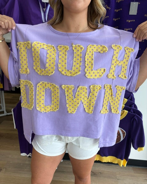 Gameday PolkaDot Patches Top