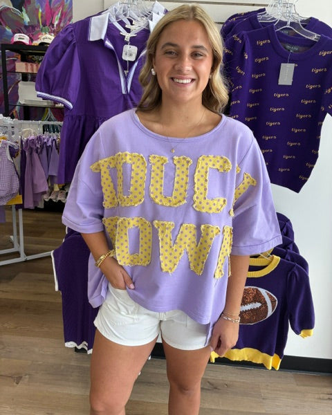 Gameday PolkaDot Patches Top