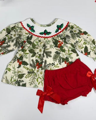 Holly Floral Bloomer Set