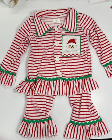 Red Striped Christmas PJs