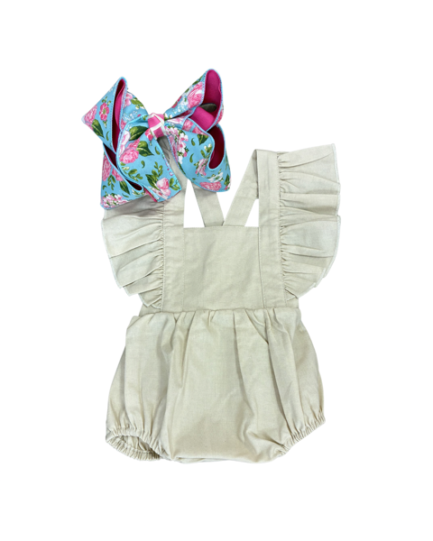 Vintage Linen Romper