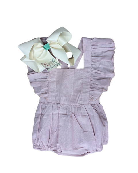 Vintage Linen Romper